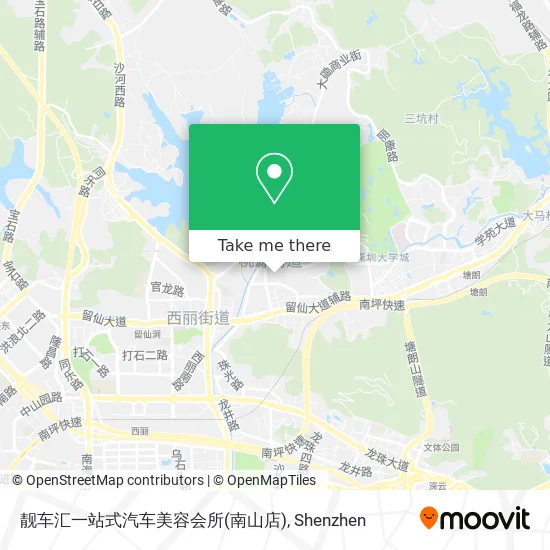 靓车汇一站式汽车美容会所(南山店) map