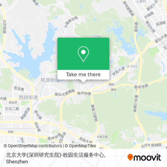 北京大学(深圳研究生院)-校园生活服务中心 map