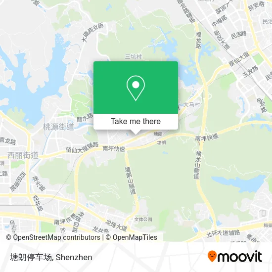 塘朗停车场 map
