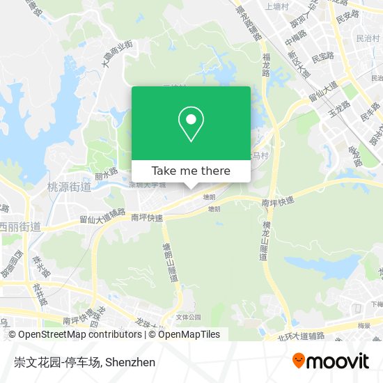 崇文花园-停车场 map