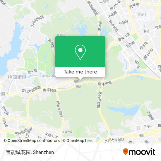 宝能城花园 map