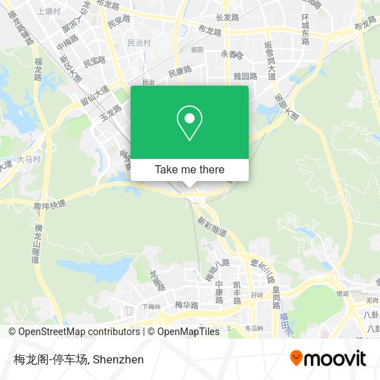 梅龙阁-停车场 map