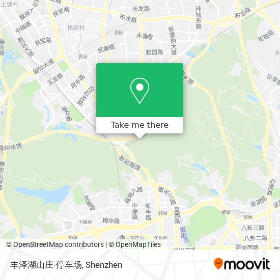 丰泽湖山庄-停车场 map