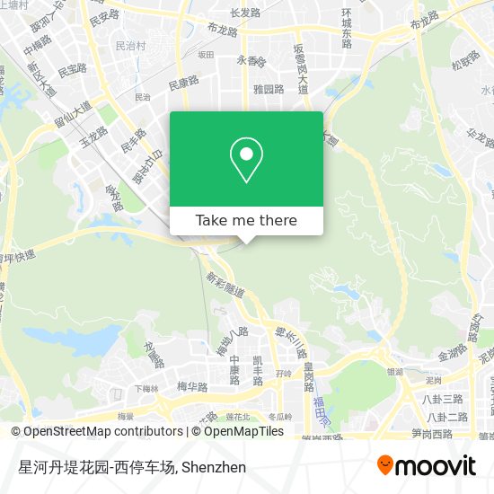 星河丹堤花园-西停车场 map