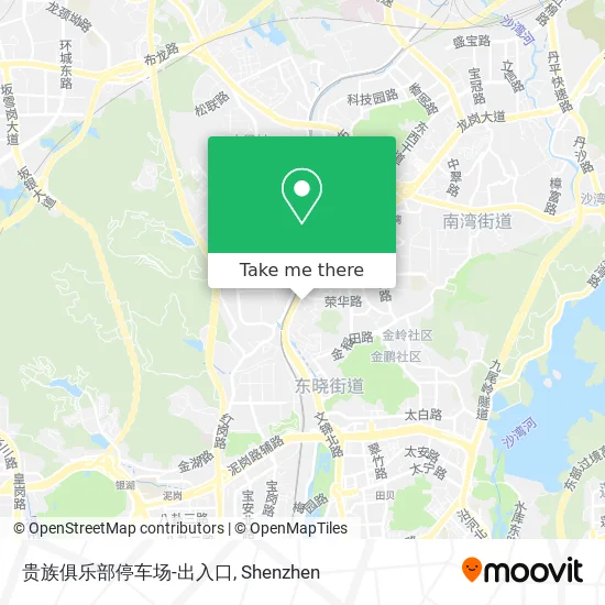贵族俱乐部停车场-出入口 map