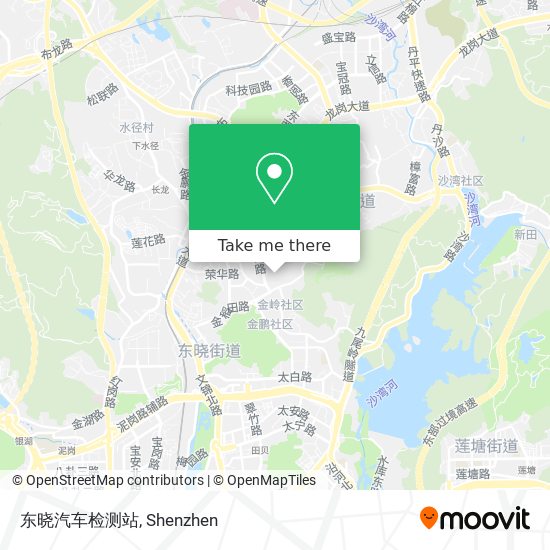 东晓汽车检测站 map