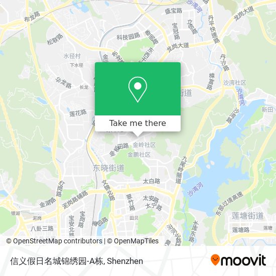 信义假日名城锦绣园-A栋 map