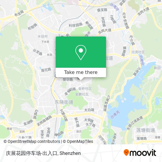 庆展花园停车场-出入口 map