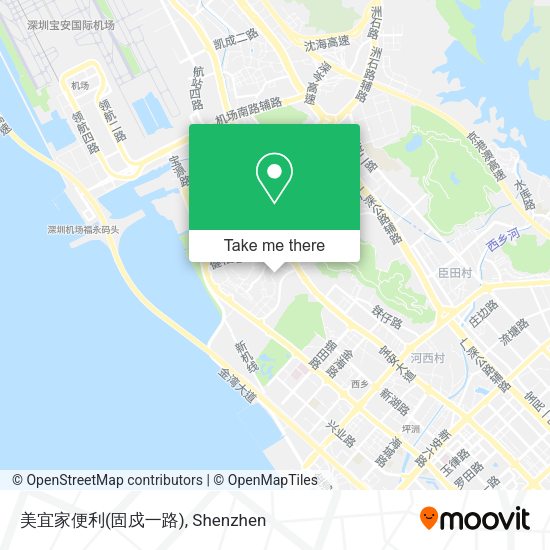 美宜家便利(固戍一路) map