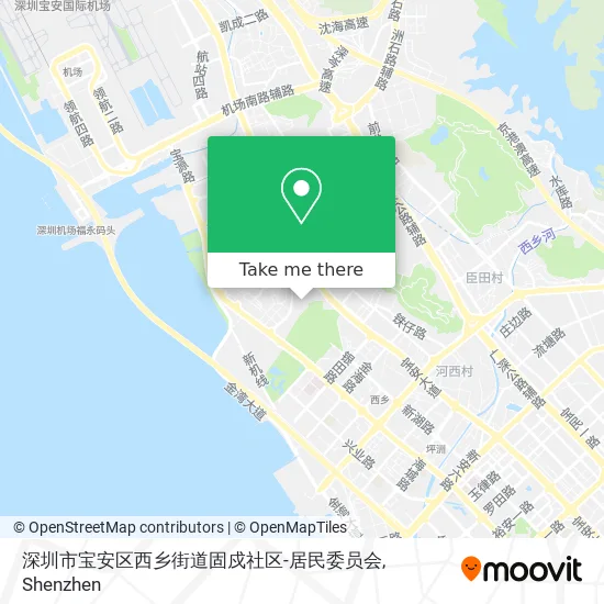 深圳市宝安区西乡街道固戍社区-居民委员会 map
