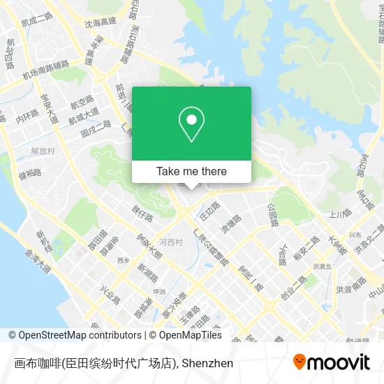 画布咖啡(臣田缤纷时代广场店) map