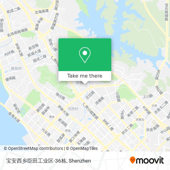 宝安西乡臣田工业区-36栋 map