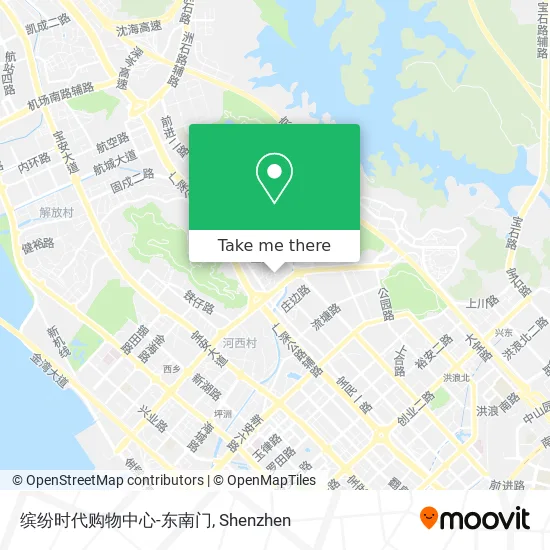 缤纷时代购物中心-东南门 map