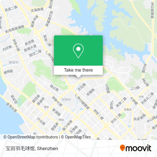 宝田羽毛球馆 map