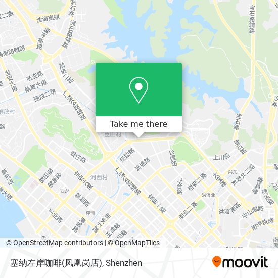 塞纳左岸咖啡(凤凰岗店) map