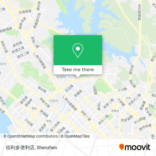 佰利多便利店 map