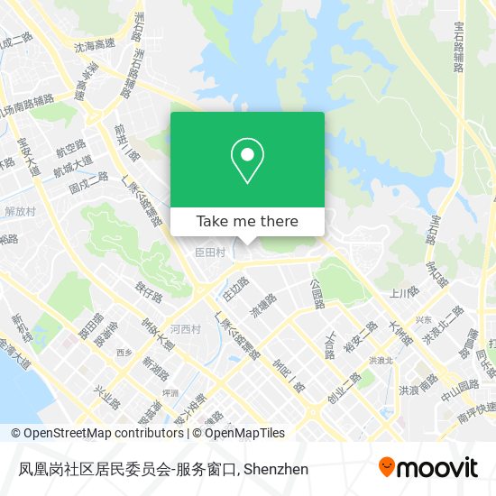 凤凰岗社区居民委员会-服务窗口 map