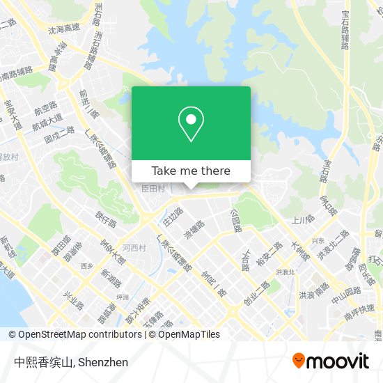 中熙香缤山 map