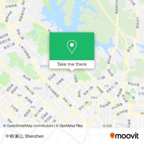 中粮澜山 map