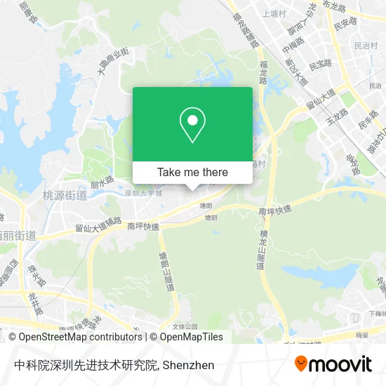 中科院深圳先进技术研究院 map
