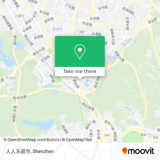 人人乐超市 map