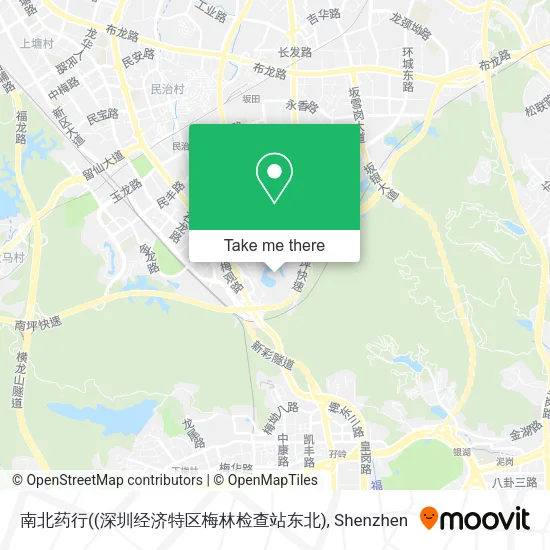 南北药行((深圳经济特区梅林检查站东北) map