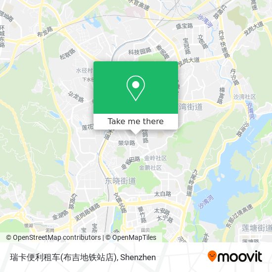 瑞卡便利租车(布吉地铁站店) map