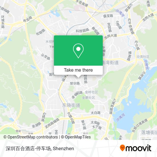 深圳百合酒店-停车场 map