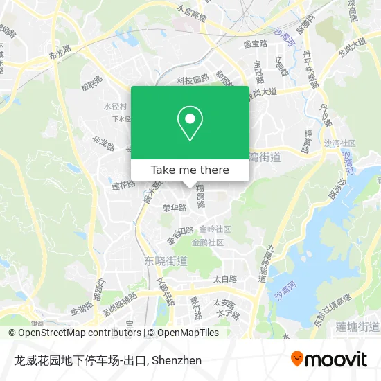 龙威花园地下停车场-出口 map