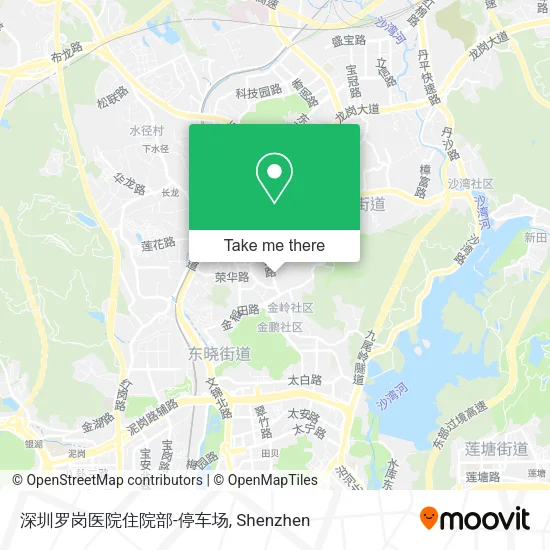 深圳罗岗医院住院部-停车场 map