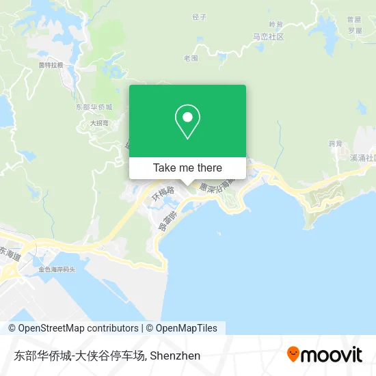 东部华侨城-大侠谷停车场 map