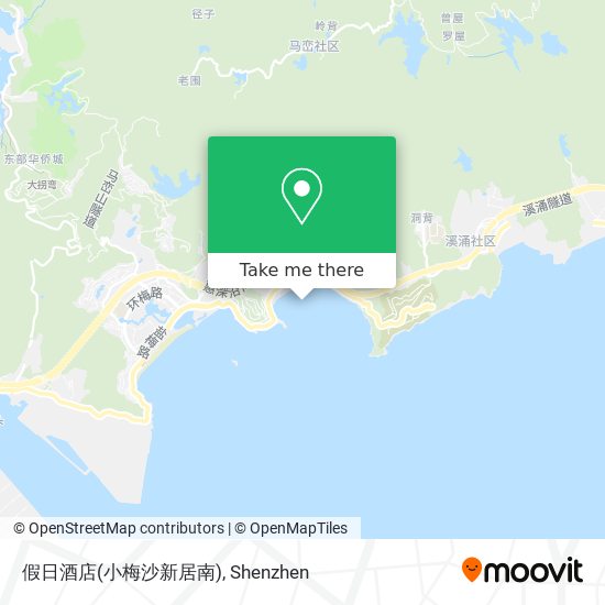 假日酒店(小梅沙新居南) map