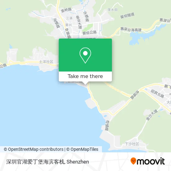 深圳官湖爱丁堡海滨客栈 map