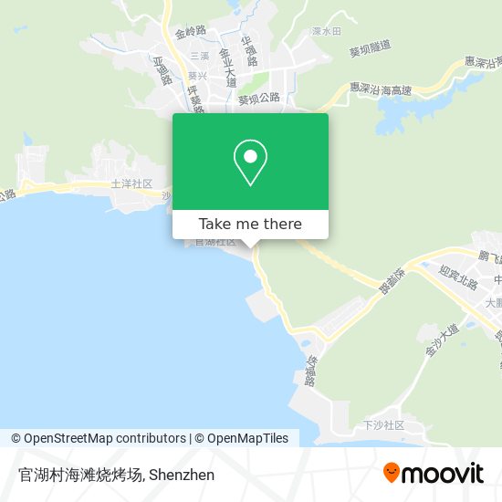 官湖村海滩烧烤场 map