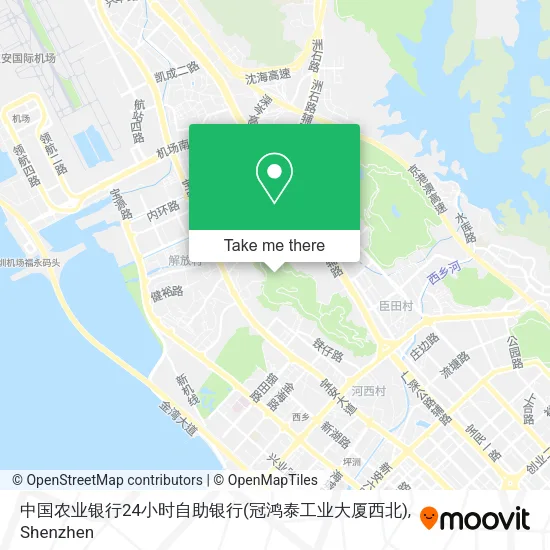 中国农业银行24小时自助银行(冠鸿泰工业大厦西北) map