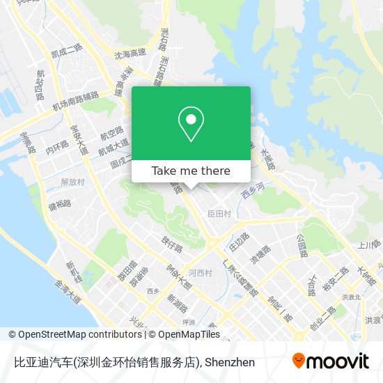 比亚迪汽车(深圳金环怡销售服务店) map