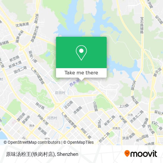 原味汤粉王(铁岗村店) map