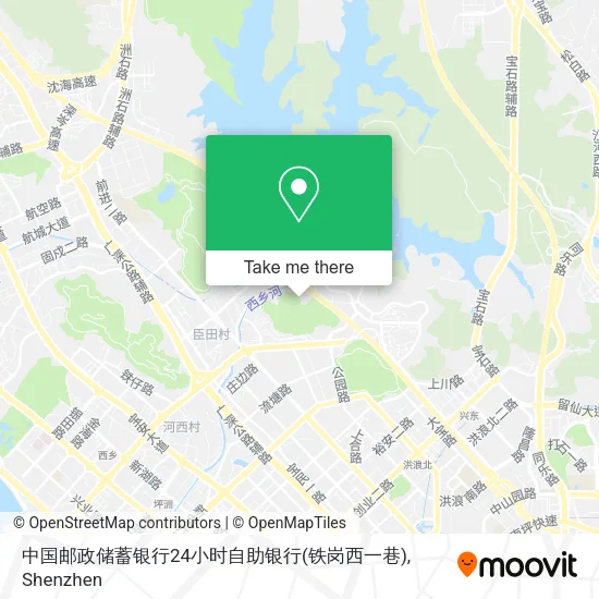 中国邮政储蓄银行24小时自助银行(铁岗西一巷) map