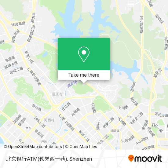 北京银行ATM(铁岗西一巷) map