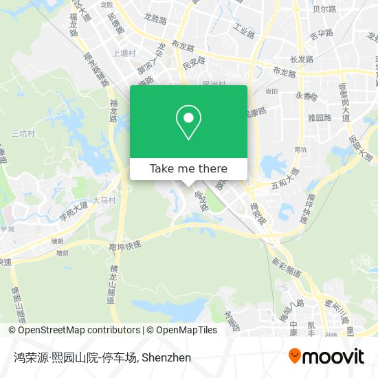鸿荣源·熙园山院-停车场 map