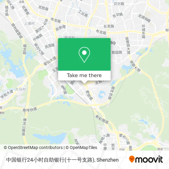 中国银行24小时自助银行(十一号支路) map