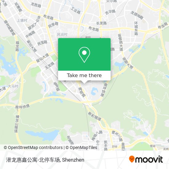 潜龙惠鑫公寓-北停车场 map