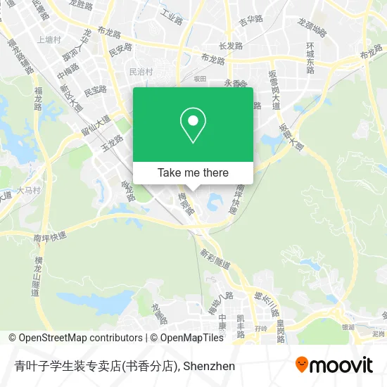 青叶子学生装专卖店(书香分店) map
