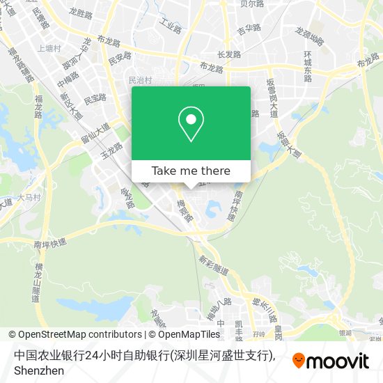 中国农业银行24小时自助银行(深圳星河盛世支行) map