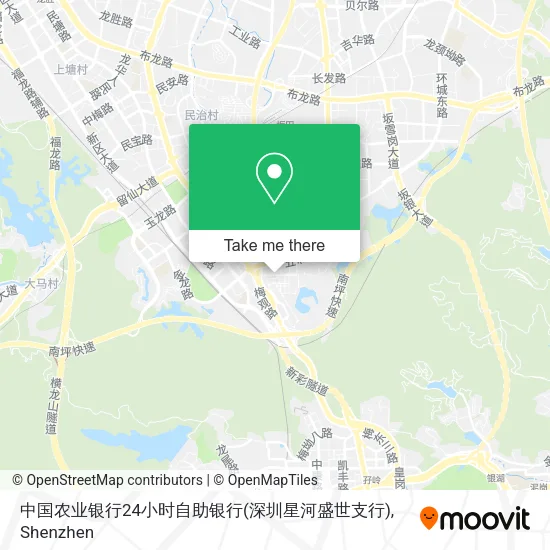 中国农业银行24小时自助银行(深圳星河盛世支行) map