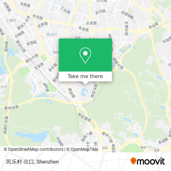 民乐村-出口 map