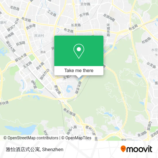 雅怡酒店式公寓 map