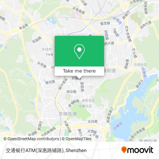 交通银行ATM(深惠路辅路) map