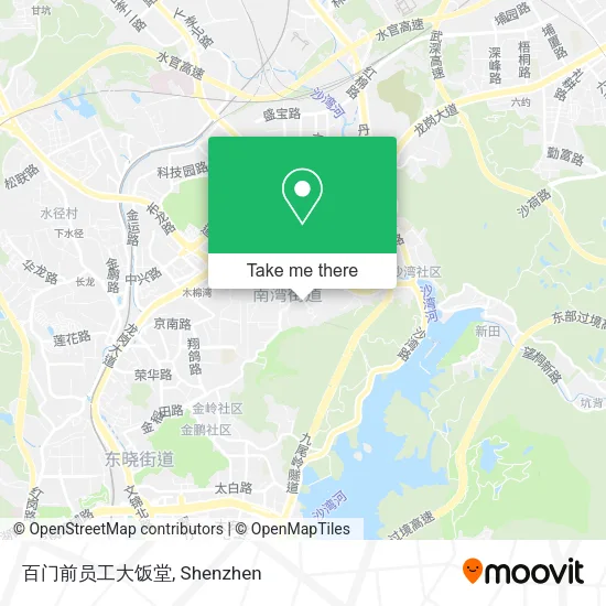 百门前员工大饭堂 map