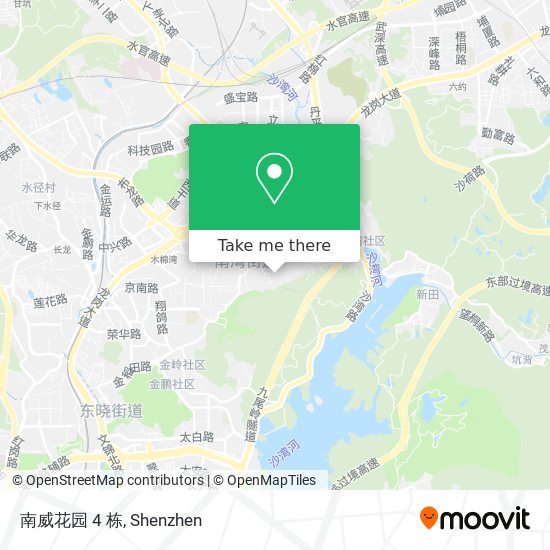 南威花园 4 栋 map